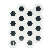 BIZOU - DMSK/11X13, WHITE/BLACK, POLISHED